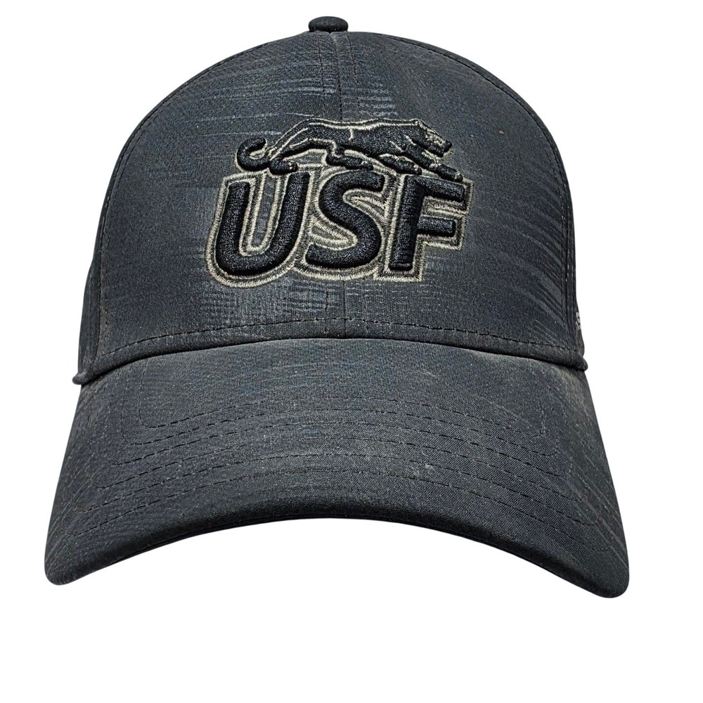 Under Armour USF Cougars Storm1 Stretch Fit Hat Black Grey LG/XL Baseball Cap